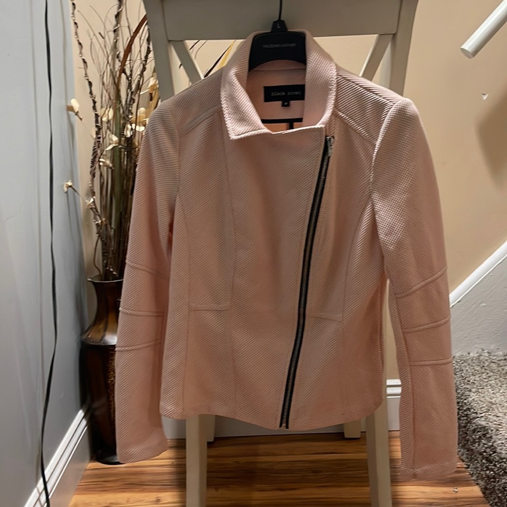 Soft pink zip up blazer/jacket